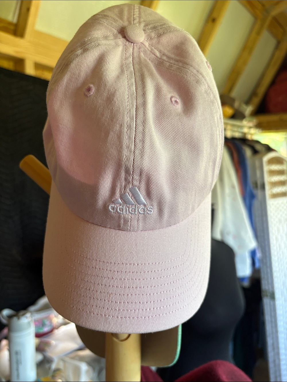 adidas Light Pink Kids' Baseball Cap with Embroidered Logo